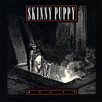 Обложка сингла группы Skinny Puppy «Dig It» (1986)