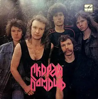 Обложка альбома «Скорой помощи» «Своими руками» (1989)