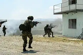 Бойцы Специальной бригады на учениях «Славянское братство» в Краснодарском крае, 27 июня 2018 года