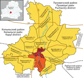 Кировский сельсовет на карте
