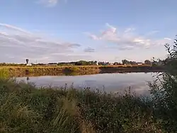 Река Байбарус на месте запруды