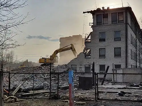 Снос Ленфильма (апрель 2023 г.).