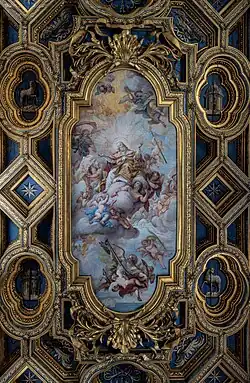 Святой Климент во славе (Апофеоз Святого Климента). 1714—1719. Фреска плафона церкви Сан-Клементе в Риме