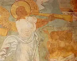Трубящий ангел. Фрагмент композиции «Страшный суд»