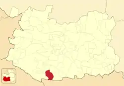 Расположение муниципалитета на карте провинции
