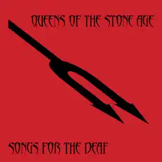 Обложка альбома Queens of the Stone Age «Songs for the Deaf» (2002)