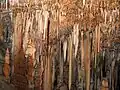 Сталактиты, пещера Сорек, Израиль