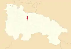 Расположение муниципалитета на карте провинции