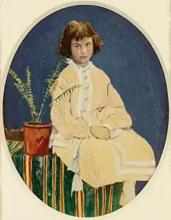 Льюис Кэрролл. Алиса Лидделл, 1860 (раскрашенная версия, Sothebys LDN, 2001, lot 6)