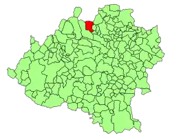 Расположение муниципалитета на карте провинции