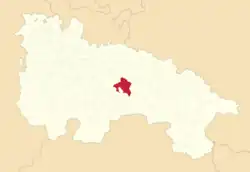 Расположение муниципалитета на карте провинции