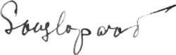 Изображение автографа