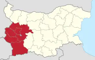 Юго-Западный регион планирования на карте