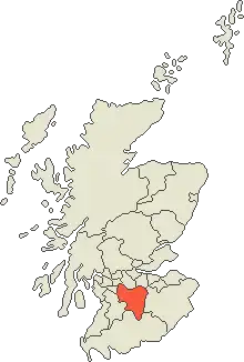 Саут-Ланаркшир на карте