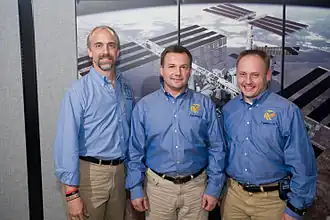 Слева направо: Гэрриот, Лончаков, Финк