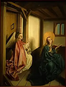 Благовещение. Ок. 1440. Холст на дереве, масло. Германский национальный музей, Нюрнберг