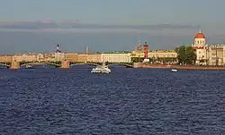 Вид на Малую Неву и Биржевой мост