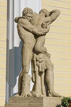 С. С. Пименов. «Геркулес и Антей». 1811. Горный институт, главный фасад