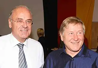 Йорг Шпенглер (слева) и его партнер по команде Йорг Шмалль (2009)