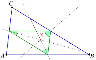 Центр Шпикера есть инцентр серединного треугольника