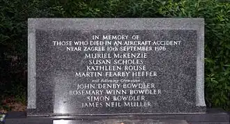 Мемориал жертвам катастрофы