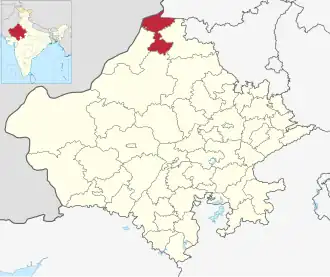 Ганганагар на карте