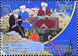 На узбекистанской почтовой марке