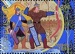 На узбекистанской почтовой марке