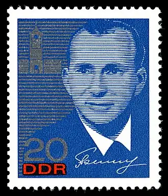 Почтовая марка ГДР, 1965 год