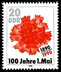 ГДР (1990): 100 лет Первомаю (Sc #2811)