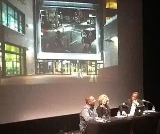 Стэн Дуглас, Кристина Росс и Оквуи Энвезор в Музее современного искусства, Монреаль