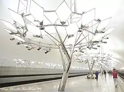 Вид на декоративные «деревья»