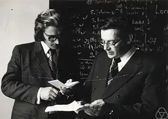 Анатолий Стёпин (слева) и Дмитрий Аносов, Варшава, 1977