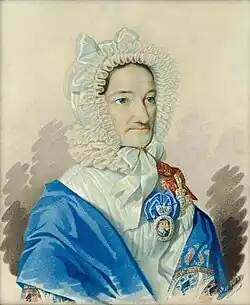 Портрет Елизаветы Петровны Глебовой (ур. Стрешневой), конец 1820-х - начало 1830-х гг. (ГИМ)