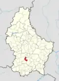 Расположение коммуны на карте Люксембурга
