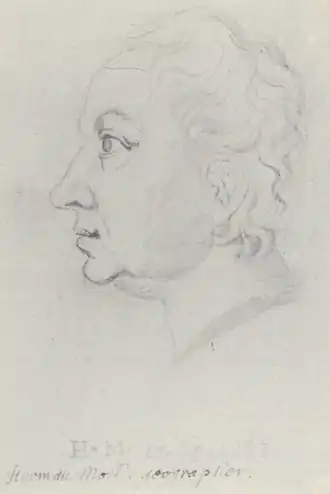 Портрет Германа Молля работы его друга, антиквара Уильяма Стьюкли, 1723 год