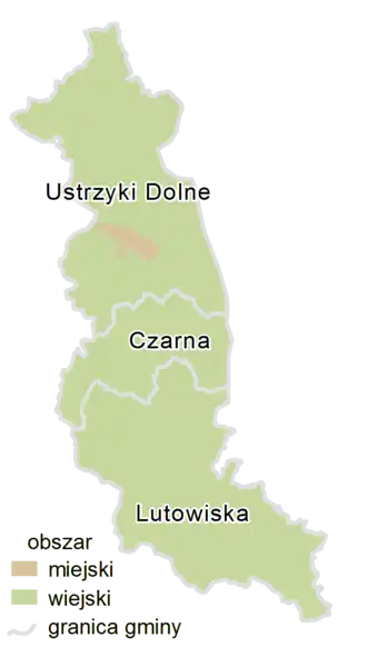 Бещадский повет на карте