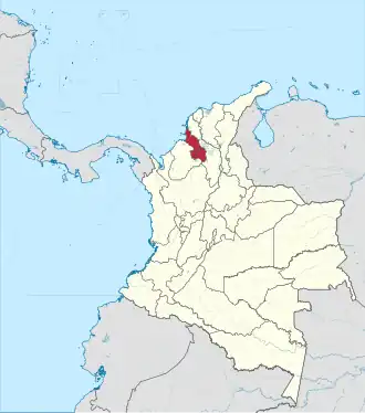 Сукре на карте