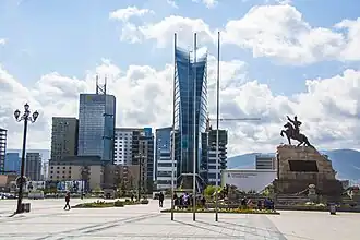 Вид на деловой квартал Улан-Батора