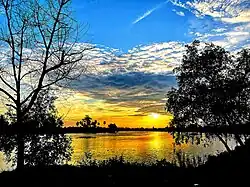 Закат на реке Лупар