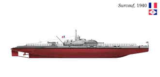 Вид в 1940 году, «Сражающаяся Франция», двухцветная окраска и британский тактический номер 17P