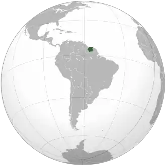 Суринам в 1954 году