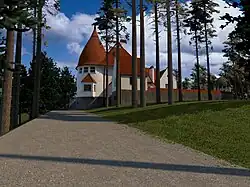 Главный усадебный дом Суур-Мерийоки - вид на башню