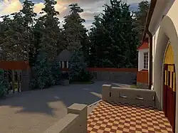 Внутренний двор главного усадебного дома Суур-Мерийоки