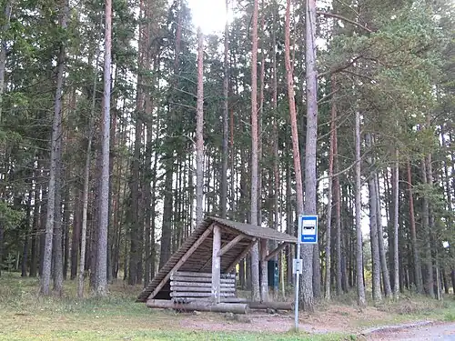 Автобусная остановка «Suurpea» в 2017 году