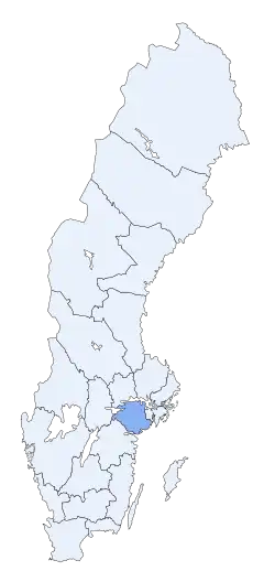 Лен Сёдерманланд на карте