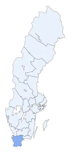 Лен Сконе на карте