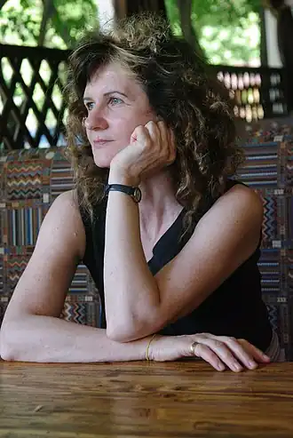 Света Литвак после круглого стола «Границы поэтического». Москва, 28 июня 2018 года.