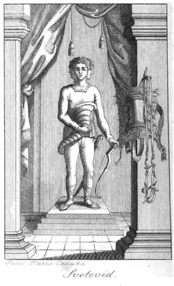 «Световид», илл. из «Мифологии славянской и российской» А. С. Кайсарова, 1804 г.