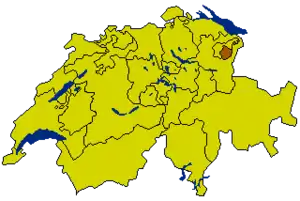 Аппенцелль-Иннерроден на карте